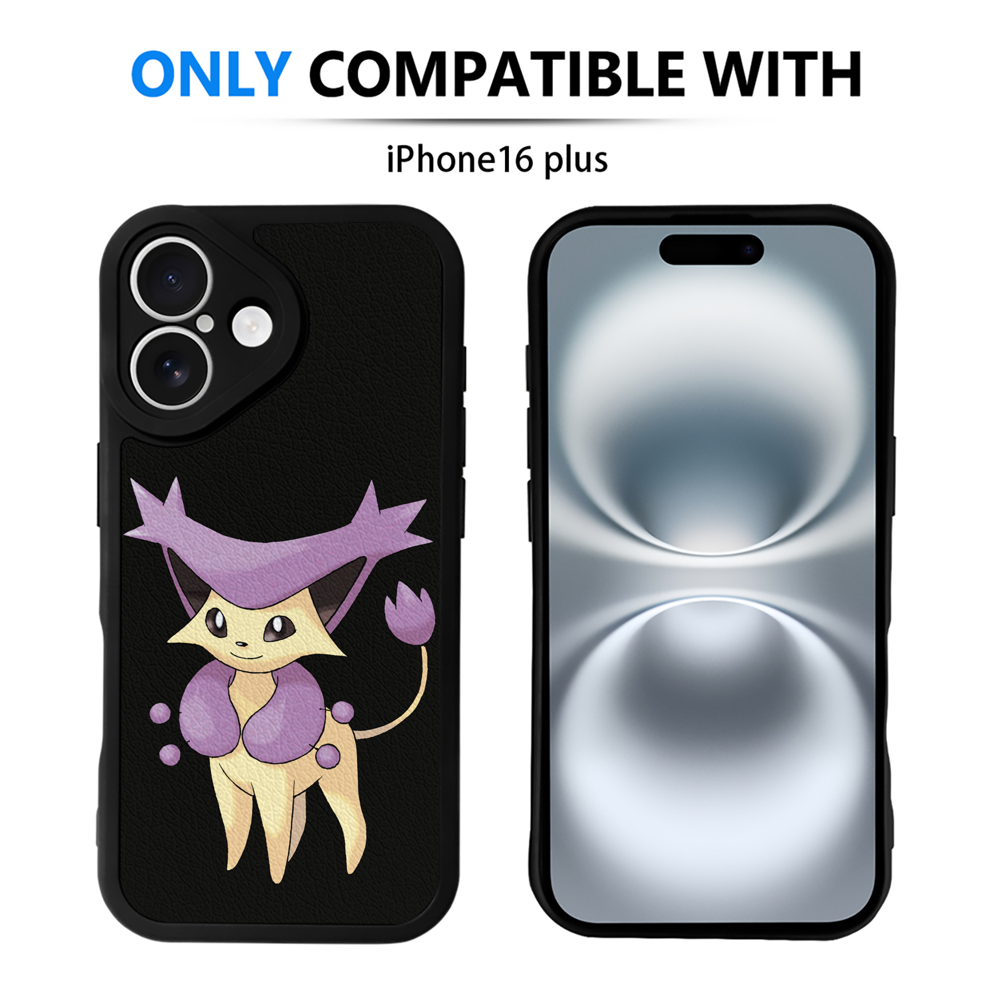 （画像用） ポケットモンスター Pokémon 【iPhone 16シリーズ対応】シリコンスマホケース（レザー調） 材質：シリコン